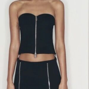 Zara zippered skort and matching top Size Small